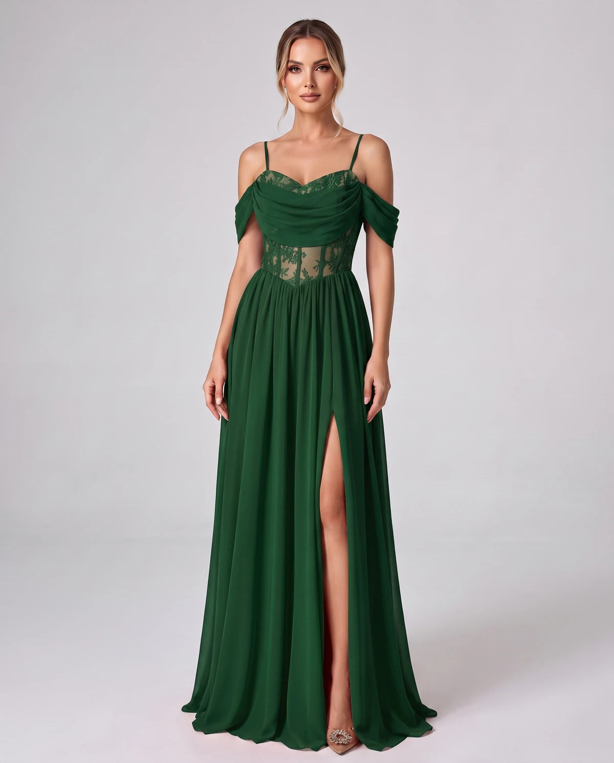 Elisenda Maxi Dresses — Emerald