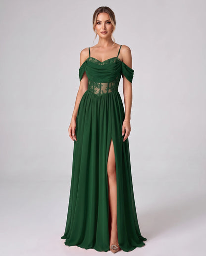 Elisenda Maxi Dresses — Emerald