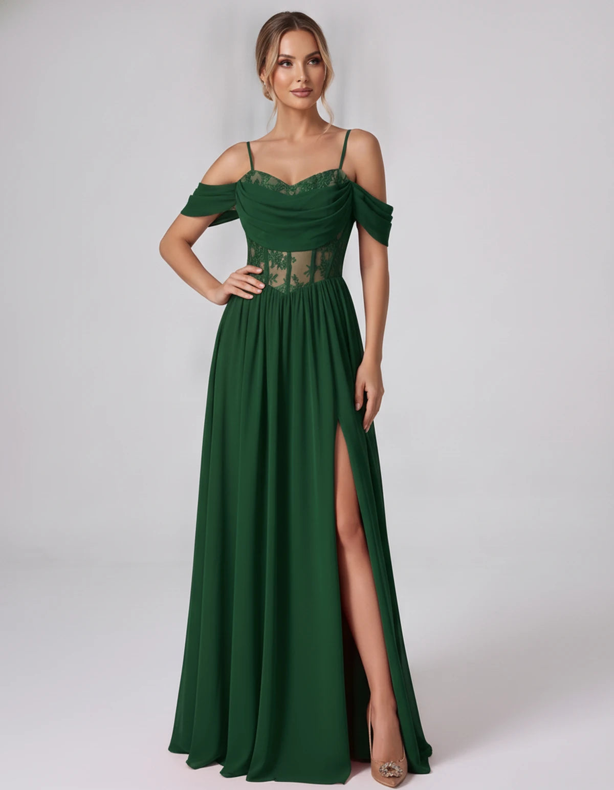 Elisenda Maxi Dresses — Emerald | SKU: RB-51a36e-emerald-2,RB-51a36e-emerald-4,RB-51a36e-emerald-6,RB-51a36e-emerald-8,RB-51a36e-emerald-10,RB-51a36e-emerald-12,RB-51a36e-emerald-14,RB-51a36e-emerald-16,RB-51a36e-emerald-16W,RB-51a36e-emerald-18W,RB-51a36e-emerald-20W,RB-51a36e-emerald-22W