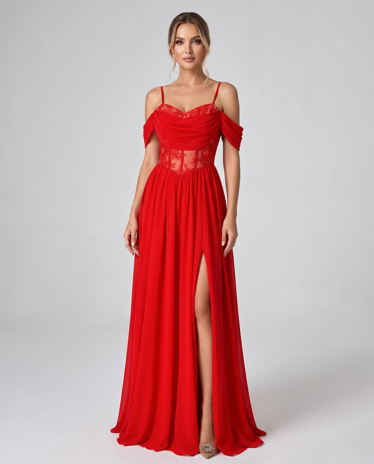 Elisenda Maxi Dresses — Red