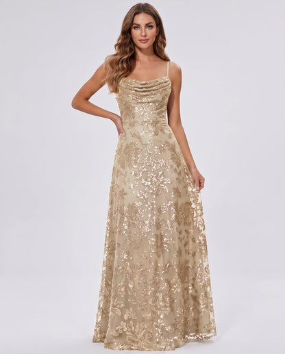 Elvira Maxi Dresses — Champagne