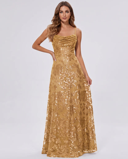 Elvira Maxi Dresses — Gold
