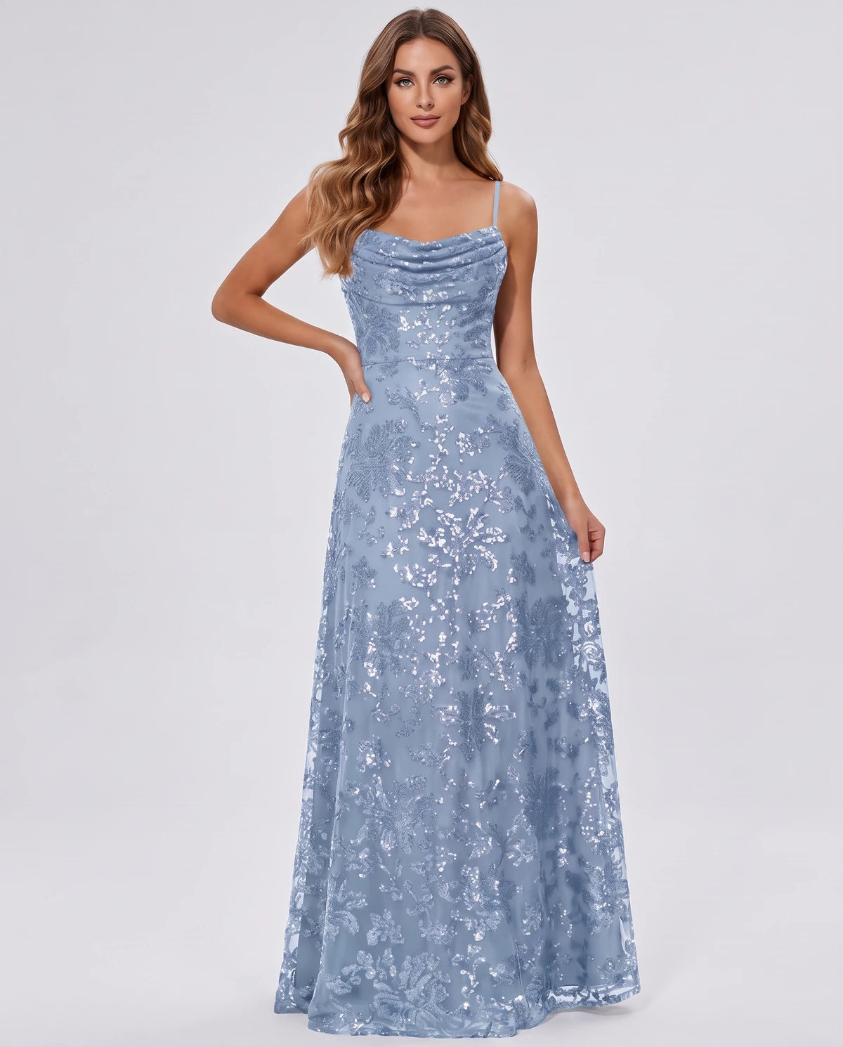 Elvira Maxi Dresses — Light Blue