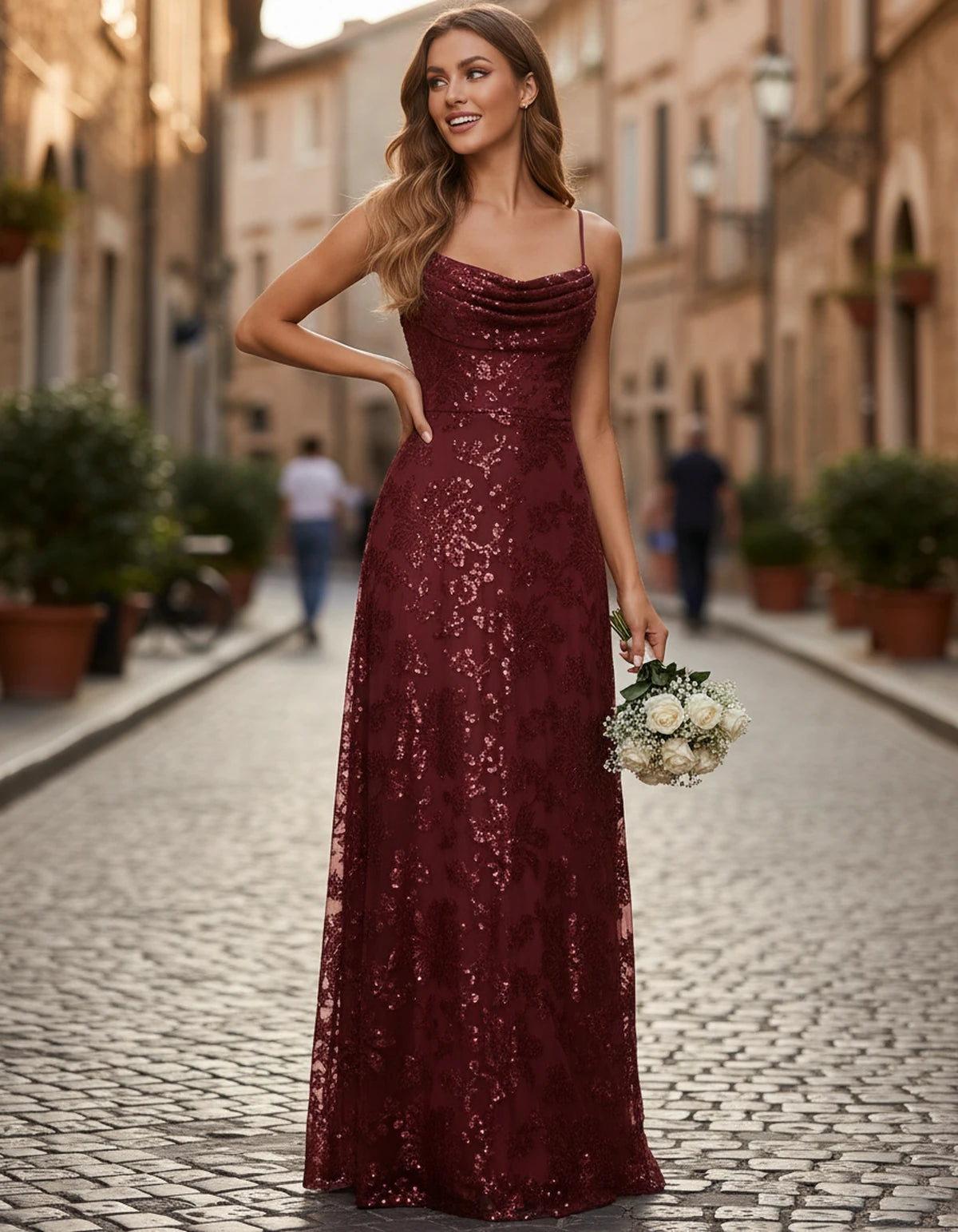 Elvira Maxi Dresses — Maroon | SKU: RB-0fc91a-maroon-2,RB-0fc91a-maroon-4,RB-0fc91a-maroon-6,RB-0fc91a-maroon-8,RB-0fc91a-maroon-10,RB-0fc91a-maroon-12,RB-0fc91a-maroon-14,RB-0fc91a-maroon-16,RB-0fc91a-maroon-16W,RB-0fc91a-maroon-18W,RB-0fc91a-maroon-20W,RB-0fc91a-maroon-22W