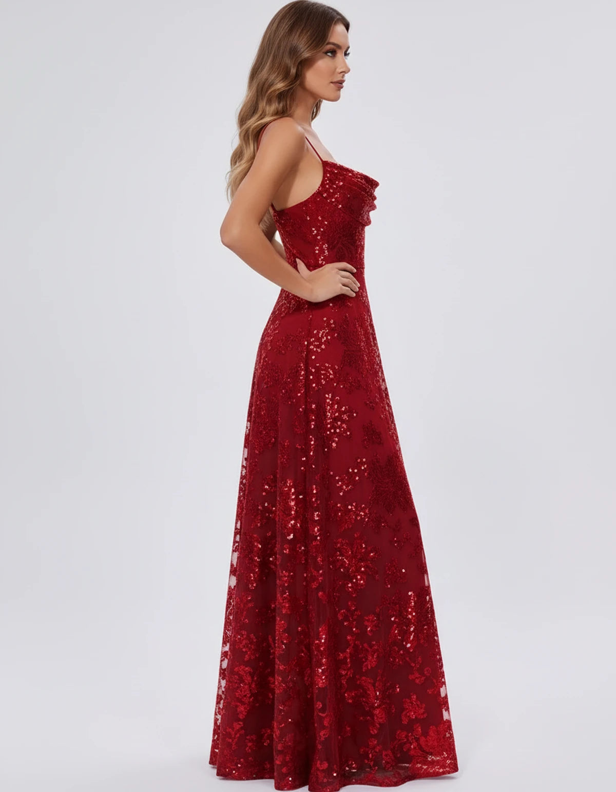 Elvira Maxi Dresses — Red | SKU: RB-0fc91a-red-2,RB-0fc91a-red-4,RB-0fc91a-red-6,RB-0fc91a-red-8,RB-0fc91a-red-10,RB-0fc91a-red-12,RB-0fc91a-red-14,RB-0fc91a-red-16,RB-0fc91a-red-16W,RB-0fc91a-red-18W,RB-0fc91a-red-20W,RB-0fc91a-red-22W