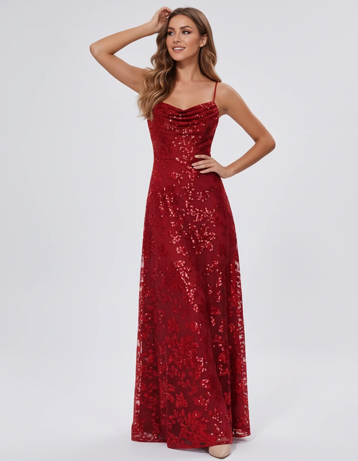 Elvira Maxi Dresses — Red | SKU: RB-0fc91a-red-2,RB-0fc91a-red-4,RB-0fc91a-red-6,RB-0fc91a-red-8,RB-0fc91a-red-10,RB-0fc91a-red-12,RB-0fc91a-red-14,RB-0fc91a-red-16,RB-0fc91a-red-16W,RB-0fc91a-red-18W,RB-0fc91a-red-20W,RB-0fc91a-red-22W