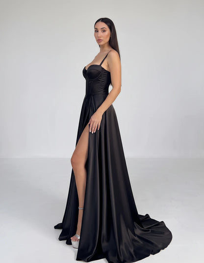 Emiliane Maxi Dresses — Black Fabric | SKU: RB-ca3964-blackfb1-2,RB-ca3964-blackfb1-4,RB-ca3964-blackfb1-6,RB-ca3964-blackfb1-8,RB-ca3964-blackfb1-10,RB-ca3964-blackfb1-12,RB-ca3964-blackfb1-14,RB-ca3964-blackfb1-18 Plus,RB-ca3964-blackfb1-20 Plus,RB-ca3964-blackfb1-24 Plus,RB-ca3964-blackfb1-20W