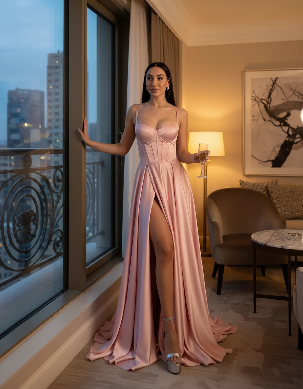 Emiliane Maxi Dresses — Blush