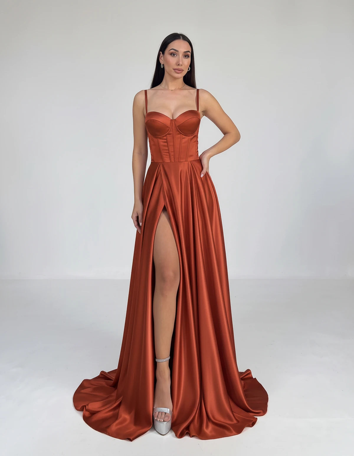 Emiliane Maxi Dresses — Burnt Orange | SKU: RB-ca3964-burnto2b-2,RB-ca3964-burnto2b-4,RB-ca3964-burnto2b-6,RB-ca3964-burnto2b-8,RB-ca3964-burnto2b-10,RB-ca3964-burnto2b-12,RB-ca3964-burnto2b-14,RB-ca3964-burnto2b-18 Plus,RB-ca3964-burnto2b-20 Plus,RB-ca3964-burnto2b-24 Plus,RB-ca3964-burnto2b-20W