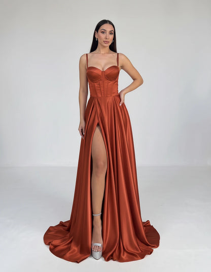 Emiliane Maxi Dresses — Burnt Orange | SKU: RB-ca3964-burnto2b-2,RB-ca3964-burnto2b-4,RB-ca3964-burnto2b-6,RB-ca3964-burnto2b-8,RB-ca3964-burnto2b-10,RB-ca3964-burnto2b-12,RB-ca3964-burnto2b-14,RB-ca3964-burnto2b-18 Plus,RB-ca3964-burnto2b-20 Plus,RB-ca3964-burnto2b-24 Plus,RB-ca3964-burnto2b-20W