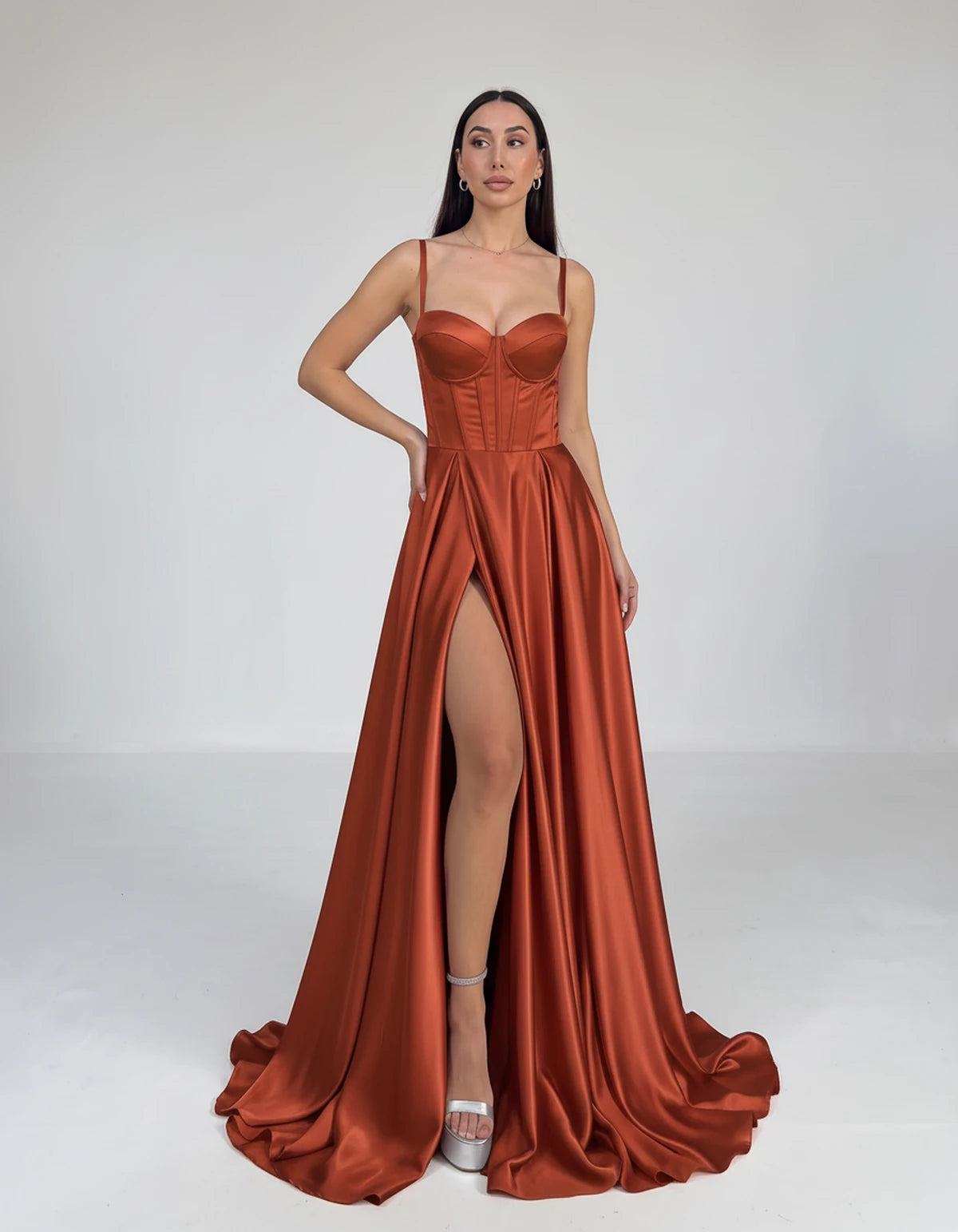 Emiliane Maxi Dresses — Burnt Orange | SKU: RB-ca3964-burnto2b-2,RB-ca3964-burnto2b-4,RB-ca3964-burnto2b-6,RB-ca3964-burnto2b-8,RB-ca3964-burnto2b-10,RB-ca3964-burnto2b-12,RB-ca3964-burnto2b-14,RB-ca3964-burnto2b-18 Plus,RB-ca3964-burnto2b-20 Plus,RB-ca3964-burnto2b-24 Plus,RB-ca3964-burnto2b-20W