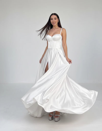 Emiliane Maxi Dresses — White | SKU: RB-ca3964-white-2,RB-ca3964-white-4,RB-ca3964-white-6,RB-ca3964-white-8,RB-ca3964-white-10,RB-ca3964-white-12,RB-ca3964-white-14,RB-ca3964-white-18 Plus,RB-ca3964-white-20 Plus,RB-ca3964-white-24 Plus,RB-ca3964-white-20W