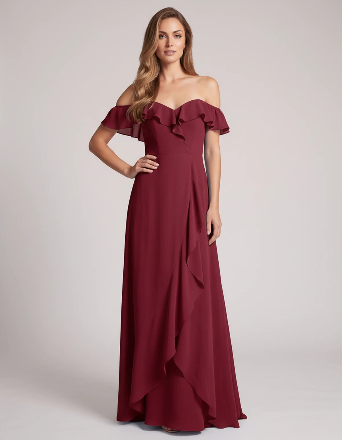 Eolienne Maxi Dresses — Burgundy | SKU: RB-637be4-burgundy-2,RB-637be4-burgundy-4,RB-637be4-burgundy-6,RB-637be4-burgundy-8,RB-637be4-burgundy-10,RB-637be4-burgundy-12,RB-637be4-burgundy-14,RB-637be4-burgundy-16,RB-637be4-burgundy-16W,RB-637be4-burgundy-18W,RB-637be4-burgundy-20W,RB-637be4-burgundy-22W