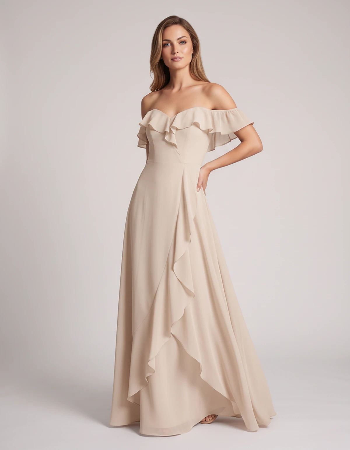 Eolienne Maxi Dresses — Champagne | SKU: RB-637be4-champa2e-2,RB-637be4-champa2e-4,RB-637be4-champa2e-6,RB-637be4-champa2e-8,RB-637be4-champa2e-10,RB-637be4-champa2e-12,RB-637be4-champa2e-14,RB-637be4-champa2e-16,RB-637be4-champa2e-16W,RB-637be4-champa2e-18W,RB-637be4-champa2e-20W,RB-637be4-champa2e-22W