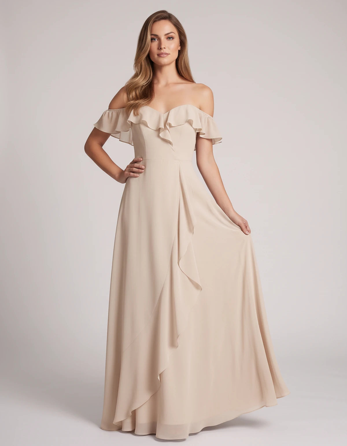Eolienne Maxi Dresses — Champagne | SKU: RB-637be4-champa2e-2,RB-637be4-champa2e-4,RB-637be4-champa2e-6,RB-637be4-champa2e-8,RB-637be4-champa2e-10,RB-637be4-champa2e-12,RB-637be4-champa2e-14,RB-637be4-champa2e-16,RB-637be4-champa2e-16W,RB-637be4-champa2e-18W,RB-637be4-champa2e-20W,RB-637be4-champa2e-22W