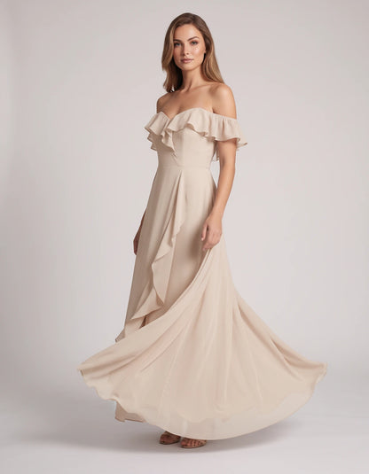 Eolienne Maxi Dresses — Champagne | SKU: RB-637be4-champa2e-2,RB-637be4-champa2e-4,RB-637be4-champa2e-6,RB-637be4-champa2e-8,RB-637be4-champa2e-10,RB-637be4-champa2e-12,RB-637be4-champa2e-14,RB-637be4-champa2e-16,RB-637be4-champa2e-16W,RB-637be4-champa2e-18W,RB-637be4-champa2e-20W,RB-637be4-champa2e-22W