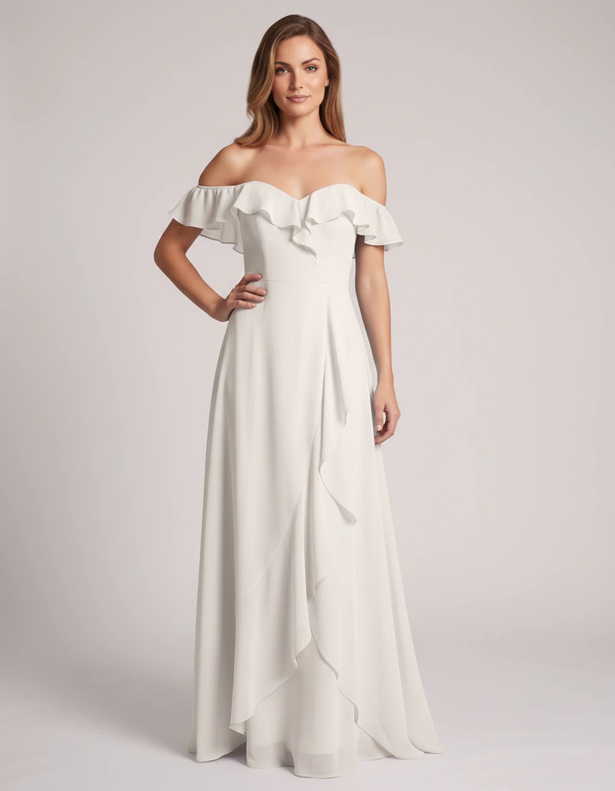 Eolienne Maxi Dresses — Ivory | SKU: RB-637be4-ivory-2,RB-637be4-ivory-4,RB-637be4-ivory-6,RB-637be4-ivory-8,RB-637be4-ivory-10,RB-637be4-ivory-12,RB-637be4-ivory-14,RB-637be4-ivory-16,RB-637be4-ivory-16W,RB-637be4-ivory-18W,RB-637be4-ivory-20W,RB-637be4-ivory-22W