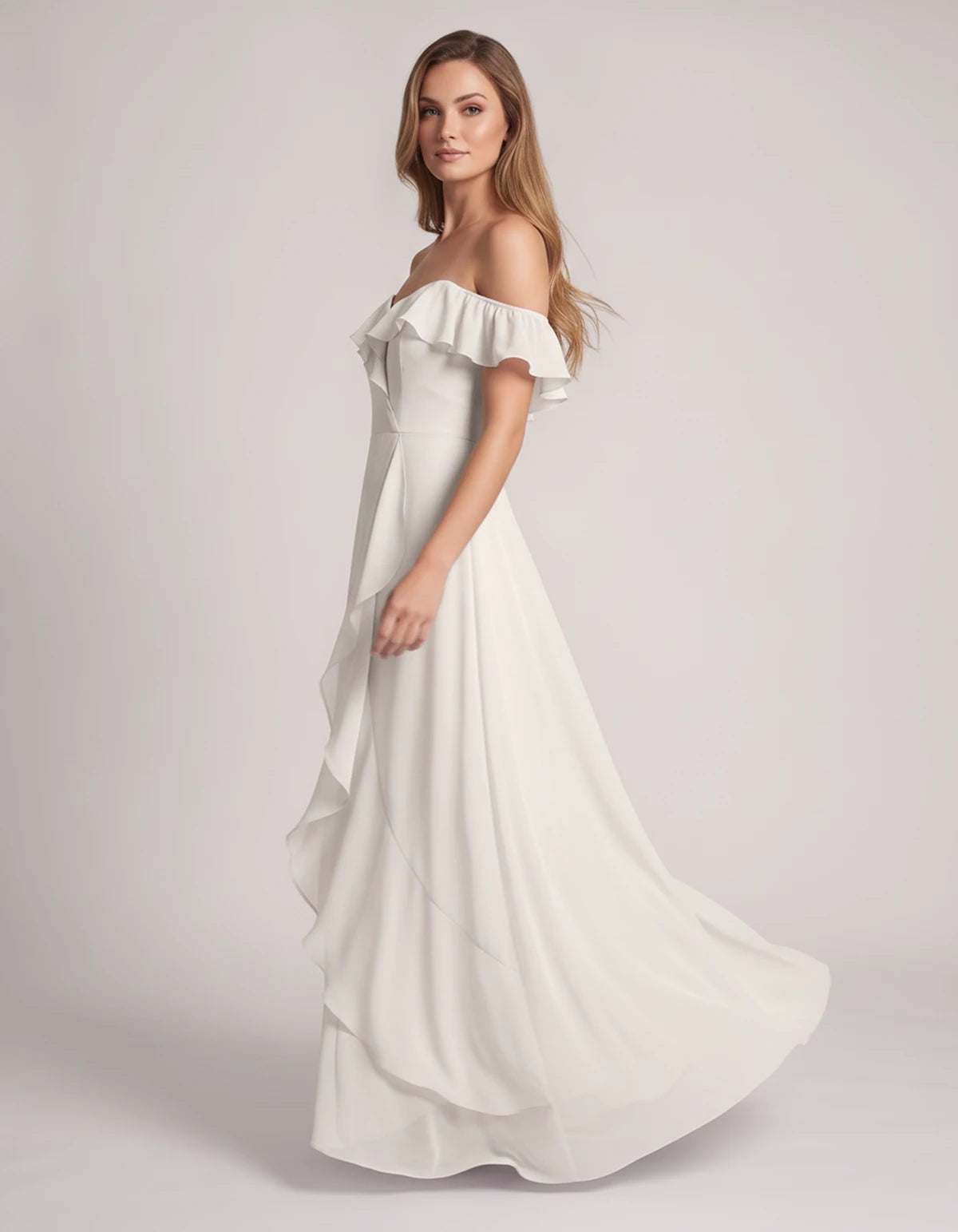 Eolienne Maxi Dresses — Ivory | SKU: RB-637be4-ivory-2,RB-637be4-ivory-4,RB-637be4-ivory-6,RB-637be4-ivory-8,RB-637be4-ivory-10,RB-637be4-ivory-12,RB-637be4-ivory-14,RB-637be4-ivory-16,RB-637be4-ivory-16W,RB-637be4-ivory-18W,RB-637be4-ivory-20W,RB-637be4-ivory-22W