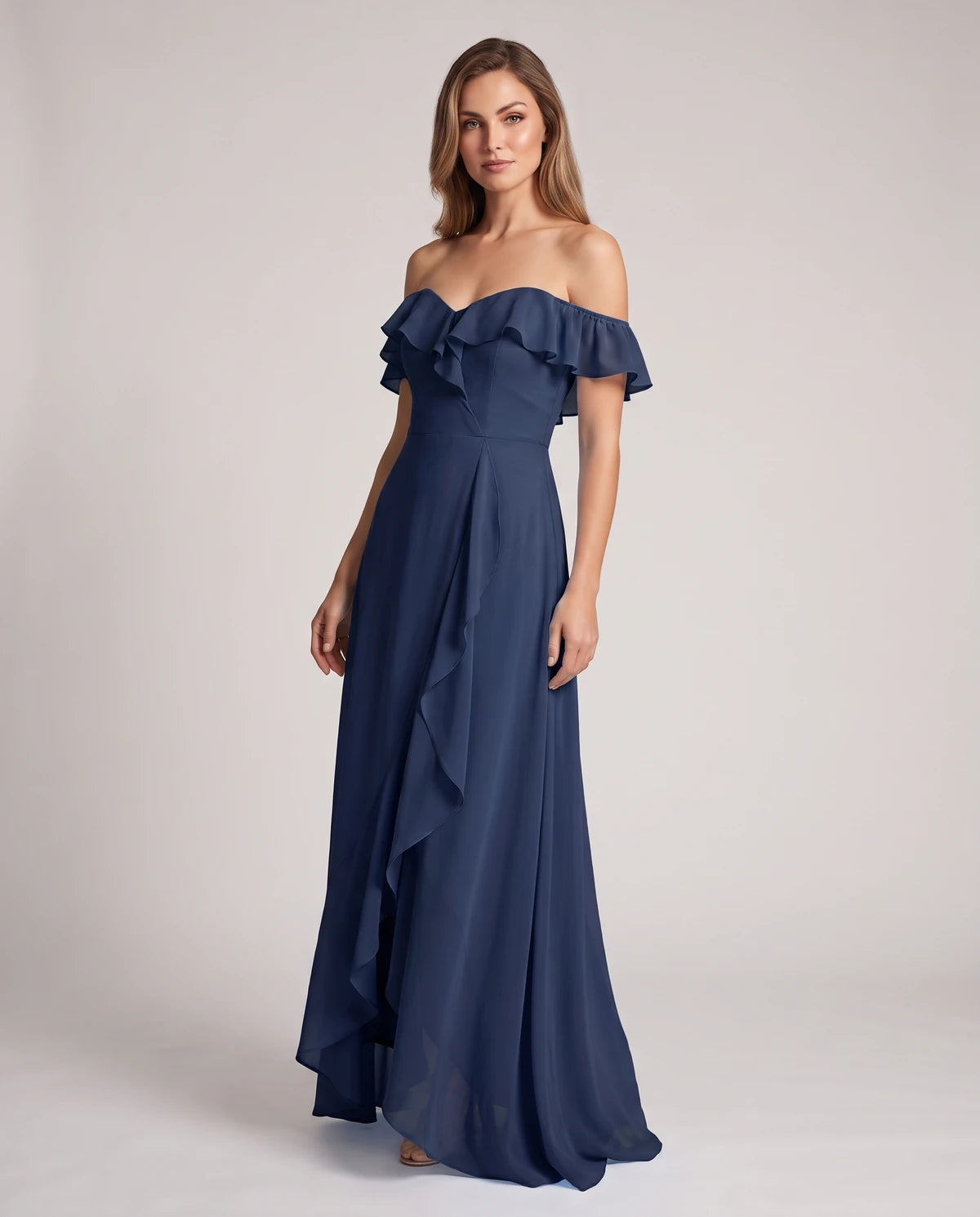 Eolienne Maxi Dresses — Navy