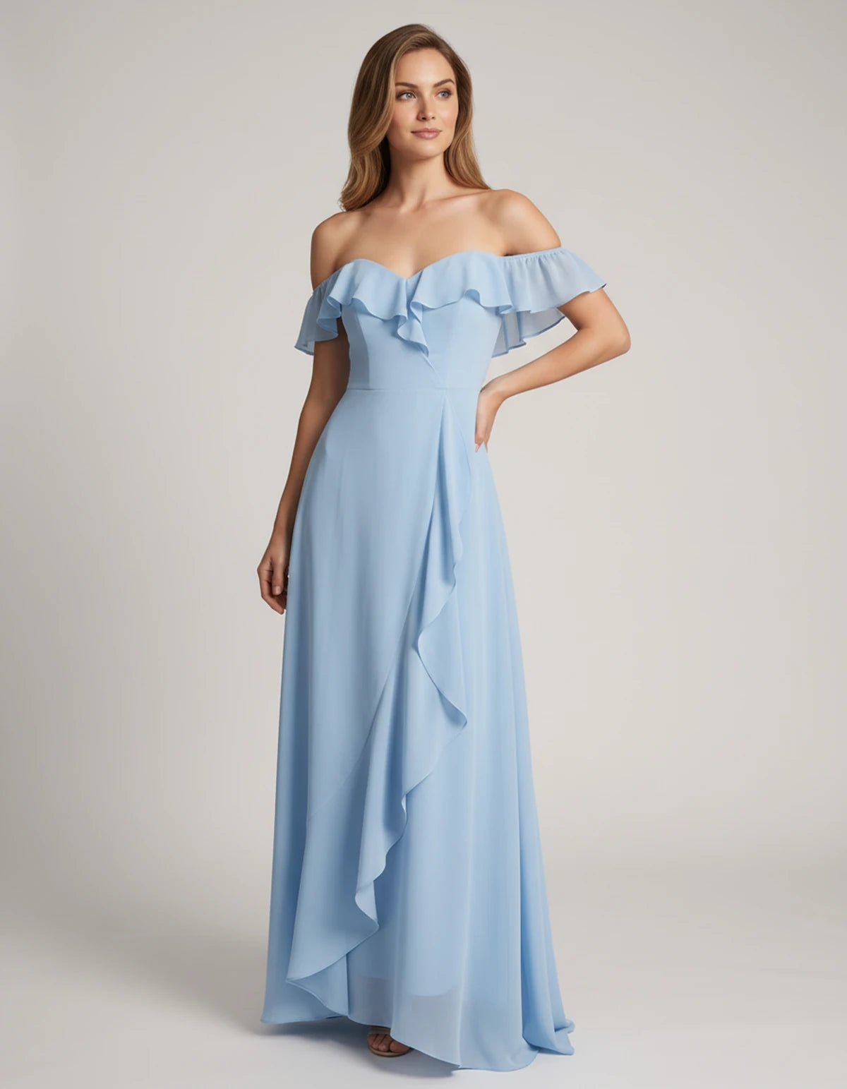 Eolienne Maxi Dresses — Sky Blue | SKU: RB-637be4-skyblue-2,RB-637be4-skyblue-4,RB-637be4-skyblue-6,RB-637be4-skyblue-8,RB-637be4-skyblue-10,RB-637be4-skyblue-12,RB-637be4-skyblue-14,RB-637be4-skyblue-16,RB-637be4-skyblue-16W,RB-637be4-skyblue-18W,RB-637be4-skyblue-20W,RB-637be4-skyblue-22W