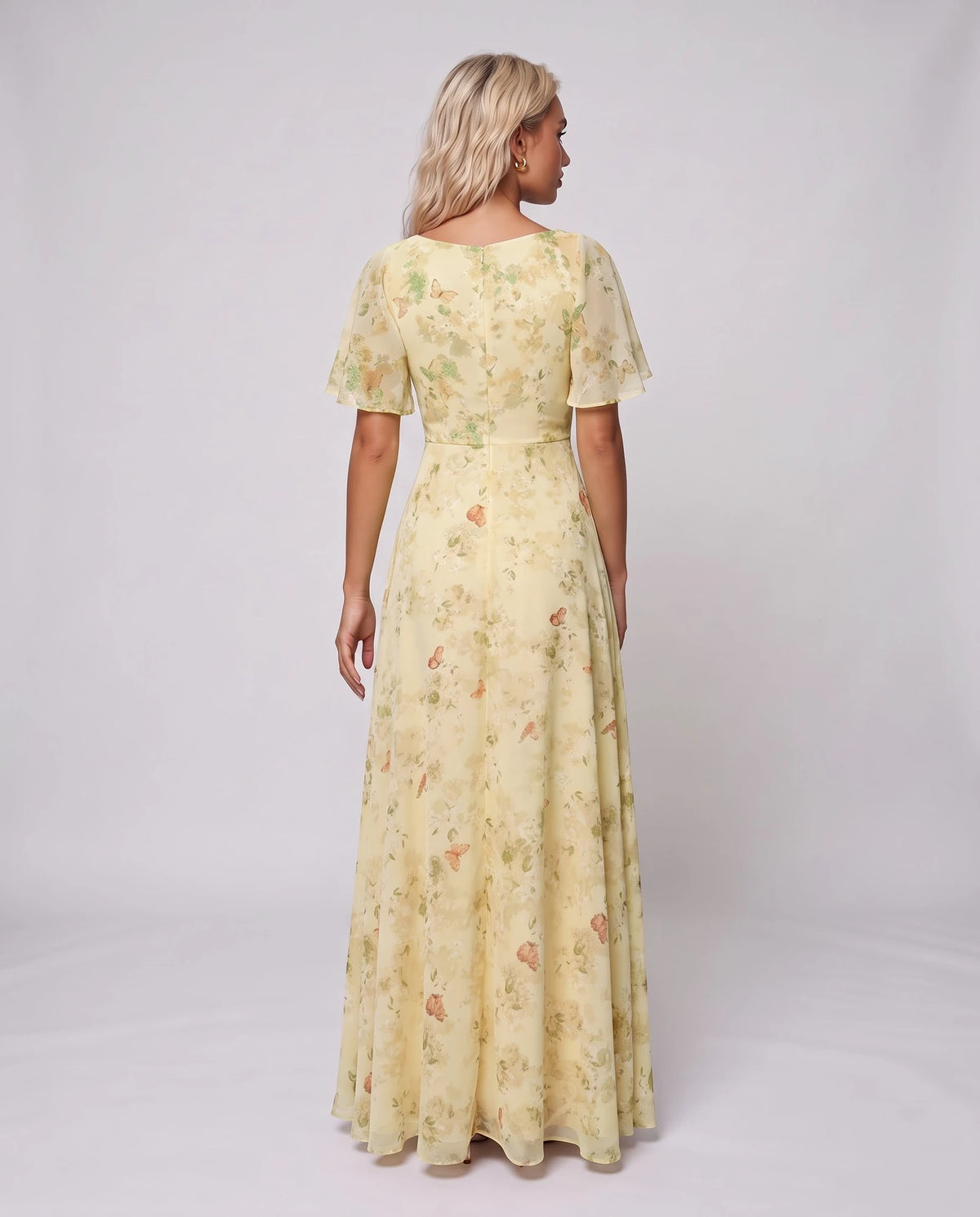 Estelline Maxi Dresses — Yellow | SKU: RB-0791ae-yellow-XS,RB-0791ae-yellow-S,RB-0791ae-yellow-M,RB-0791ae-yellow-L,RB-0791ae-yellow-XL,RB-0791ae-yellow-2XL
