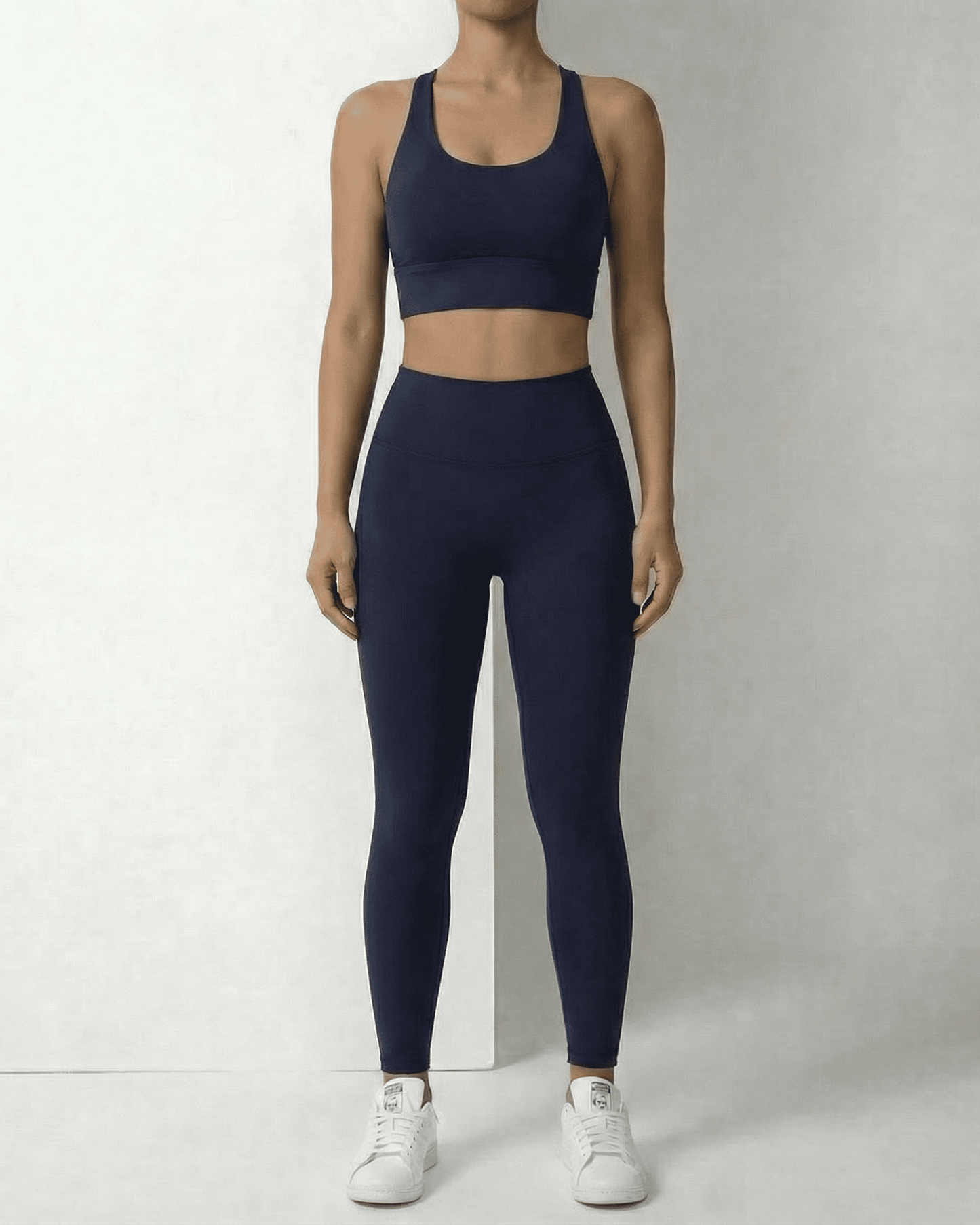 Etta Leggings by RAMBLION in navy, designed for flexibility and breathability, perfect for active or casual wear.