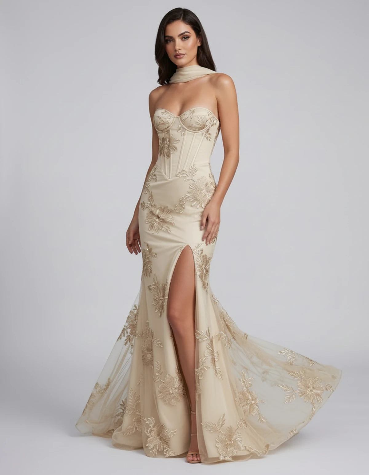 Eulalie Maxi Dresses — Champagne | SKU: RB-cd0769-champa2e-2,RB-cd0769-champa2e-4,RB-cd0769-champa2e-6,RB-cd0769-champa2e-8,RB-cd0769-champa2e-10,RB-cd0769-champa2e-12,RB-cd0769-champa2e-14,RB-cd0769-champa2e-16,RB-cd0769-champa2e-16W,RB-cd0769-champa2e-18W,RB-cd0769-champa2e-20W,RB-cd0769-champa2e-22W