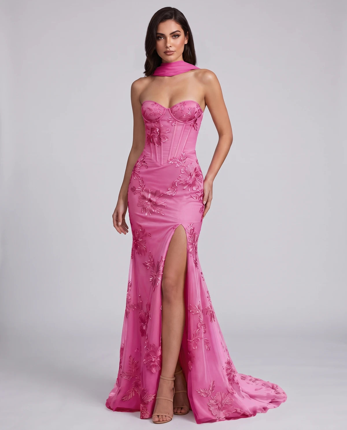 Eulalie Maxi Dresses — Hot Pink
