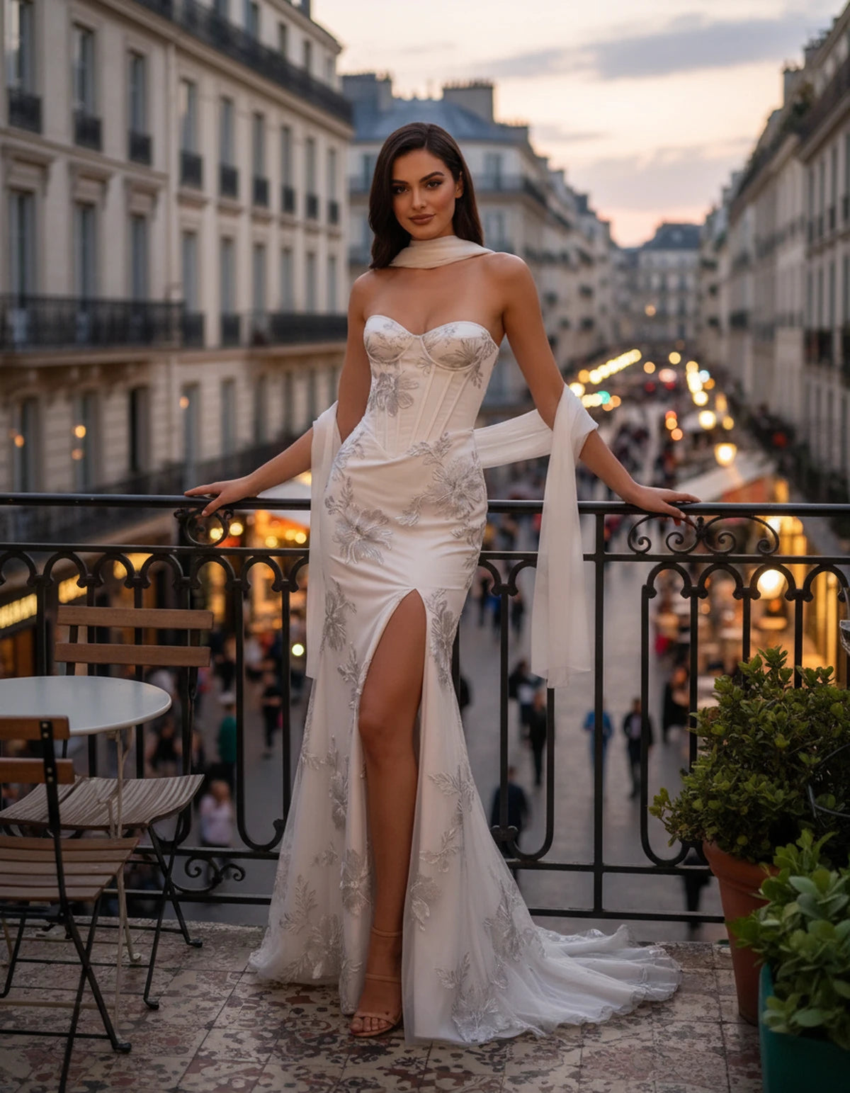 Eulalie Maxi Dresses — White | SKU: RB-cd0769-white-2,RB-cd0769-white-4,RB-cd0769-white-6,RB-cd0769-white-8,RB-cd0769-white-10,RB-cd0769-white-12,RB-cd0769-white-14,RB-cd0769-white-16,RB-cd0769-white-16W,RB-cd0769-white-18W,RB-cd0769-white-20W,RB-cd0769-white-22W