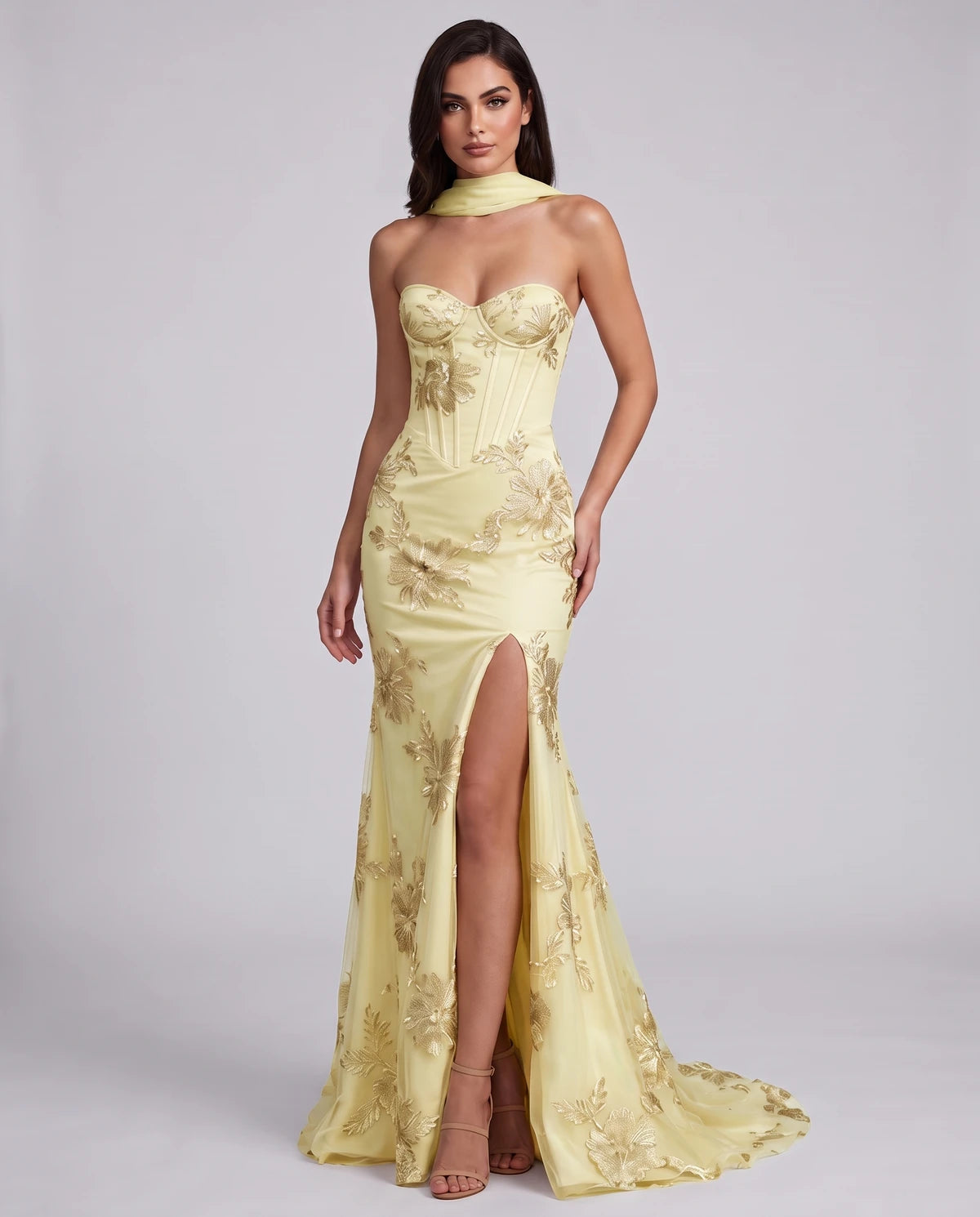 Eulalie Maxi Dresses — Yellow