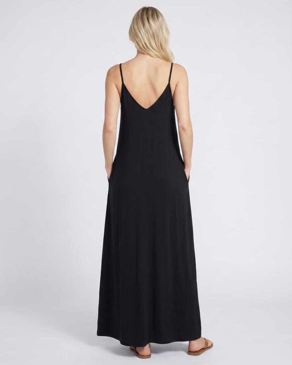 Ramblion Eva maxi dress — v-neck neckline · side detail · styled for prom season