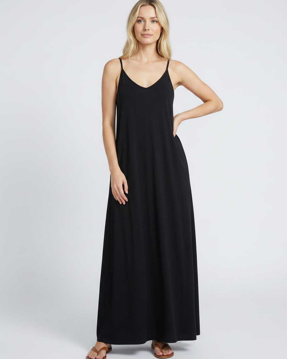 Ramblion Eva maxi dress — v-neck neckline · styled view 6 · styled for prom season