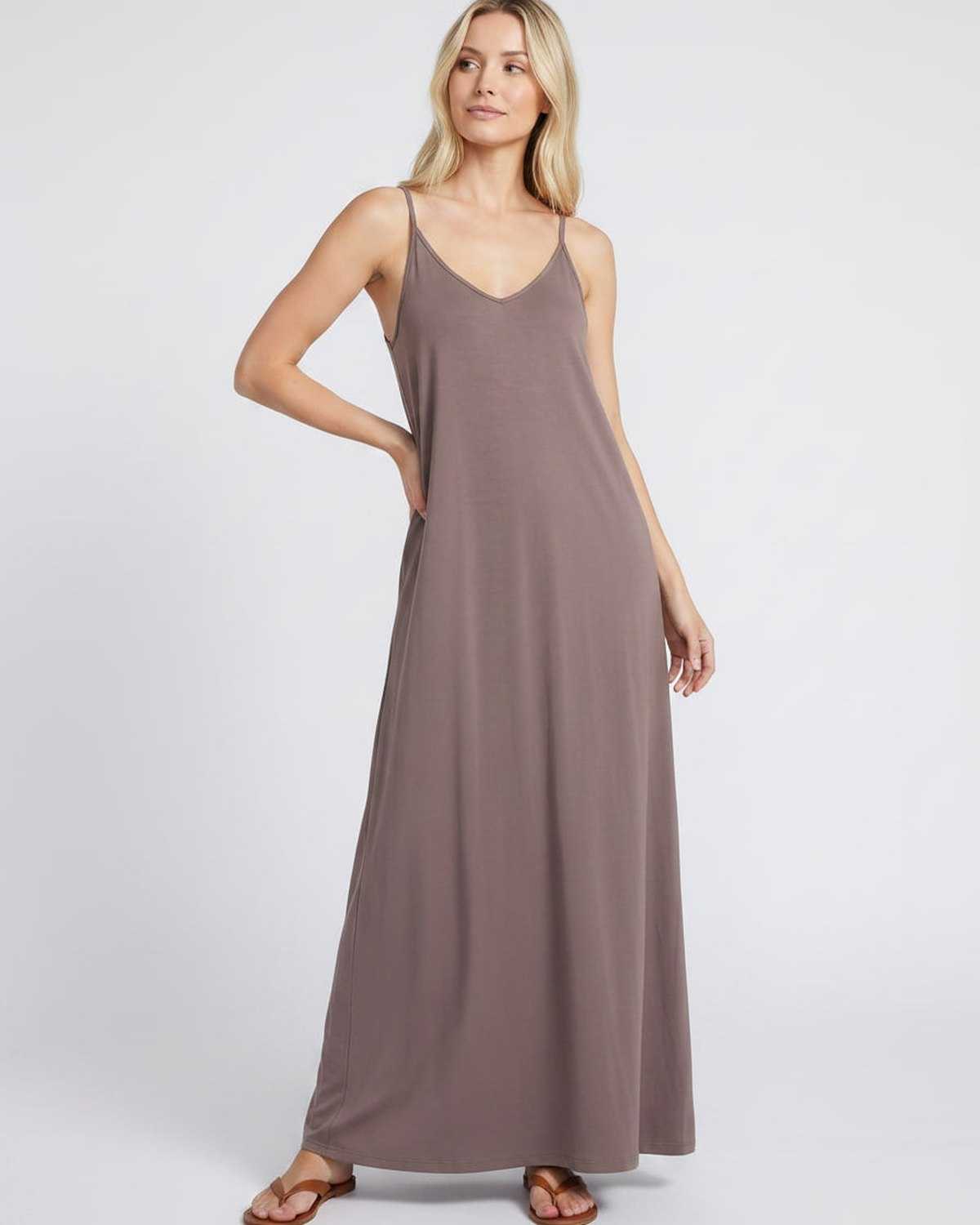 Ramblion Eva maxi dress — v-neck neckline · styled view 24 · styled for prom season
