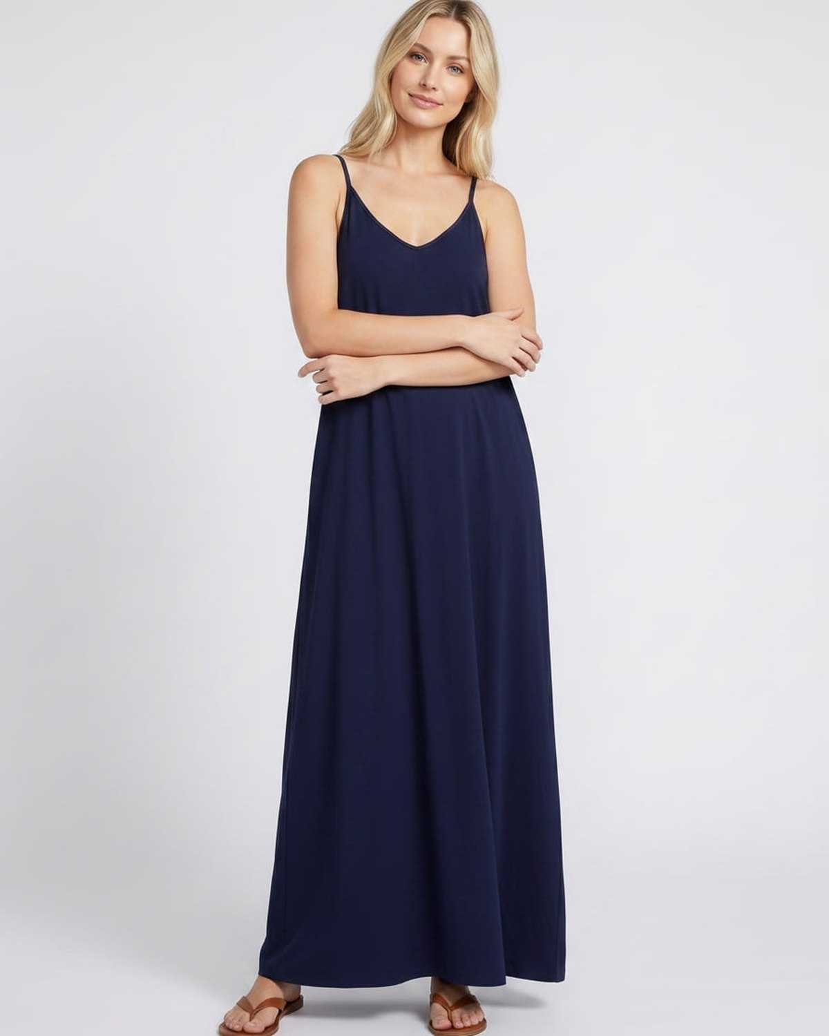 Ramblion Eva maxi dress — v-neck neckline · styled view 38 · styled for prom season