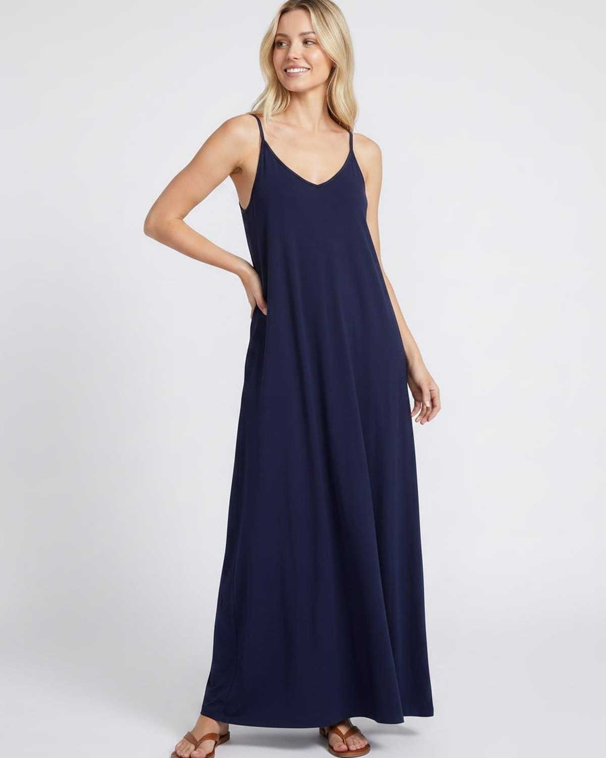 Ramblion Eva maxi dress — v-neck neckline · styled view 39 · styled for prom season