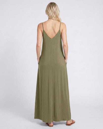 Ramblion Eva maxi dress — v-neck neckline · styled view 44 · styled for prom season