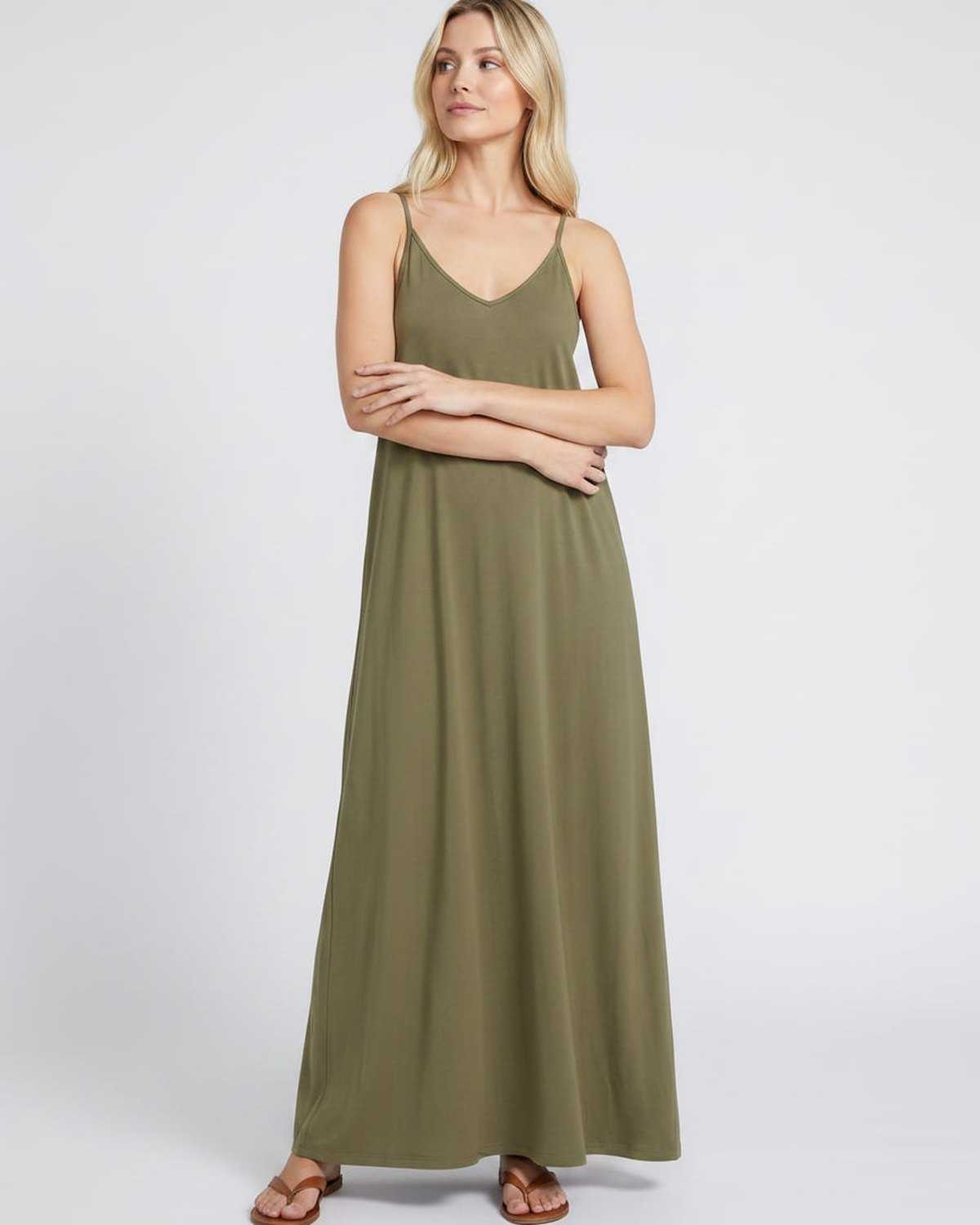 Ramblion Eva maxi dress — v-neck neckline · styled view 45 · styled for prom season