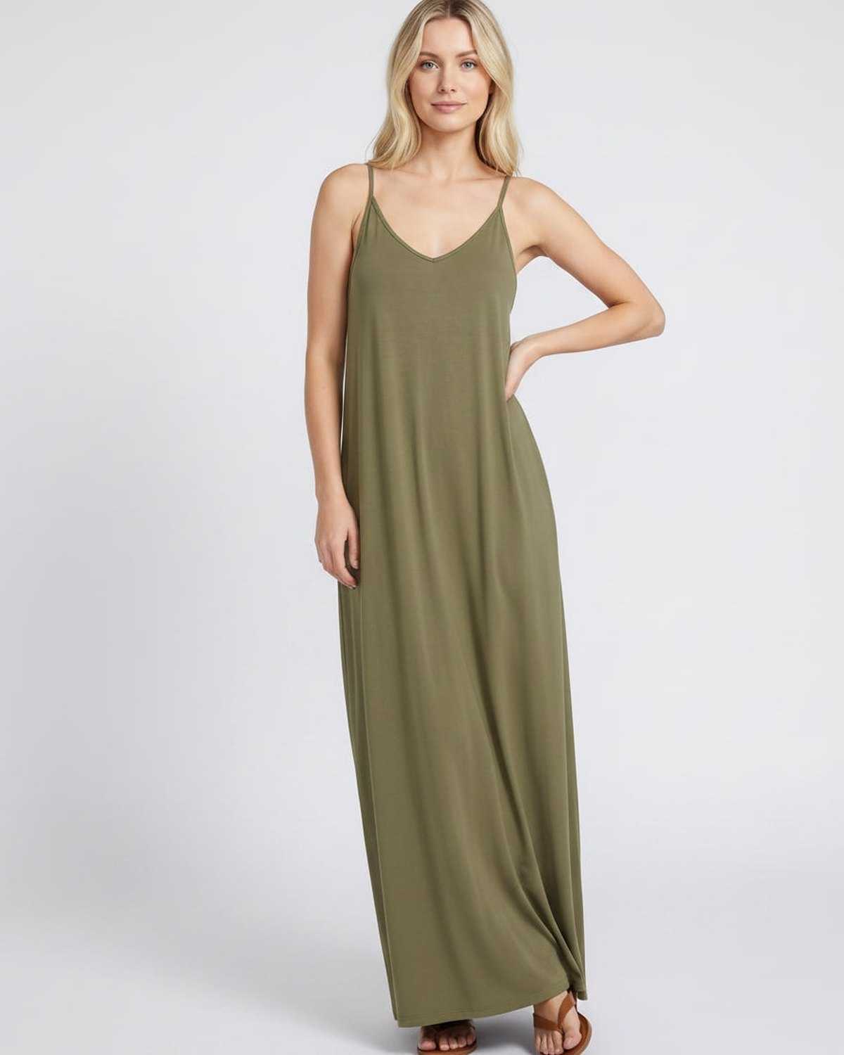 Ramblion Eva maxi dress — v-neck neckline · styled view 46 · styled for prom season