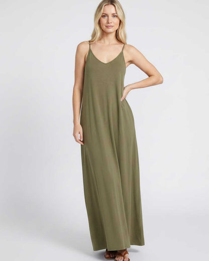 Ramblion Eva maxi dress — v-neck neckline · styled view 47 · styled for prom season