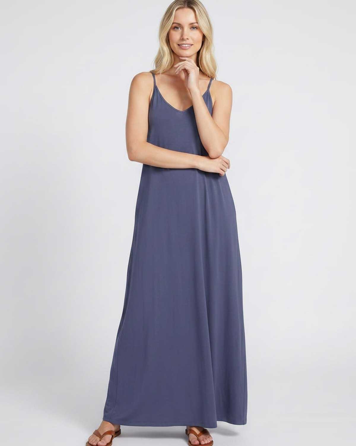 Ramblion Eva maxi dress — v-neck neckline · styled view 59 · styled for prom season