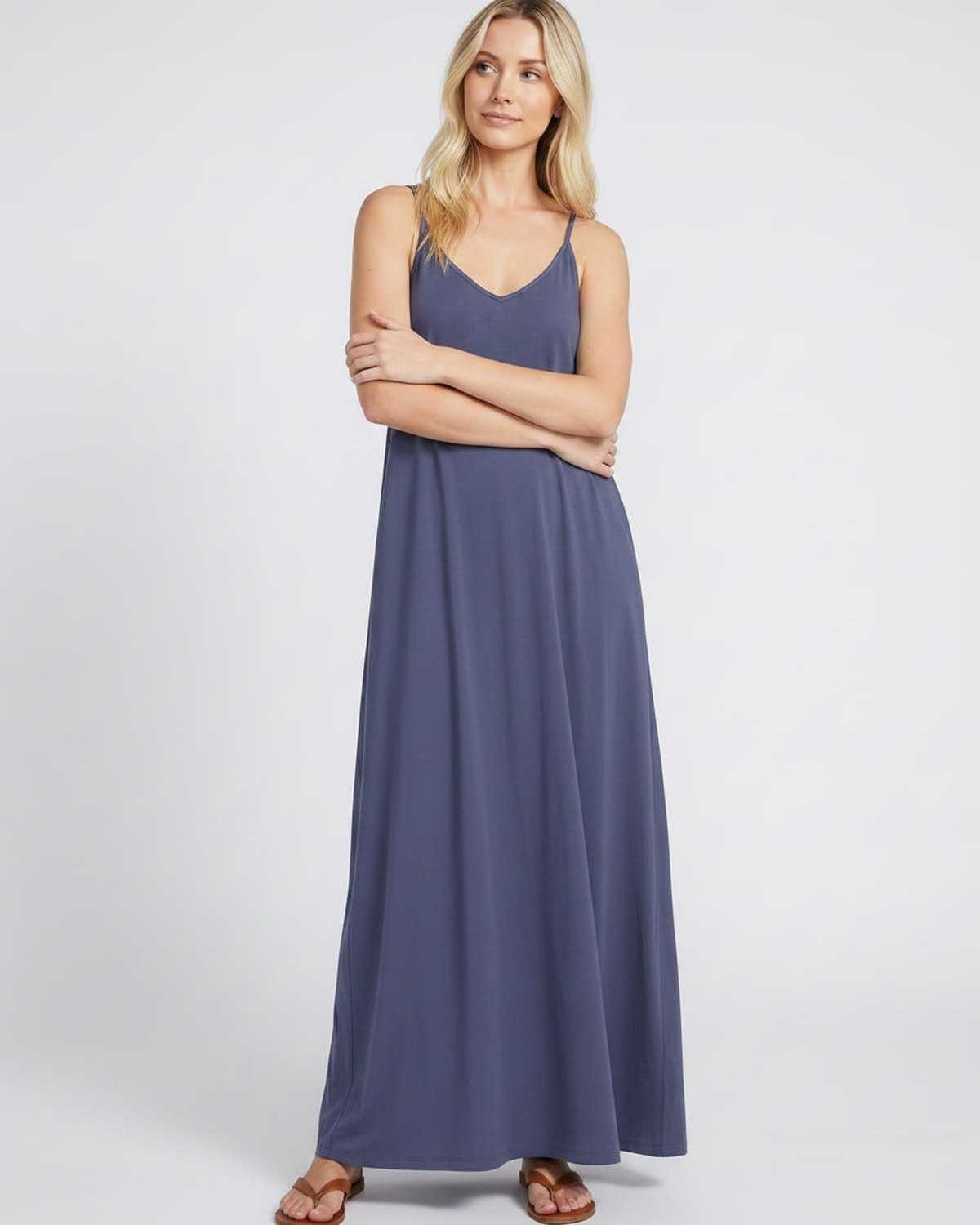 Ramblion Eva maxi dress — v-neck neckline · styled view 62 · styled for prom season