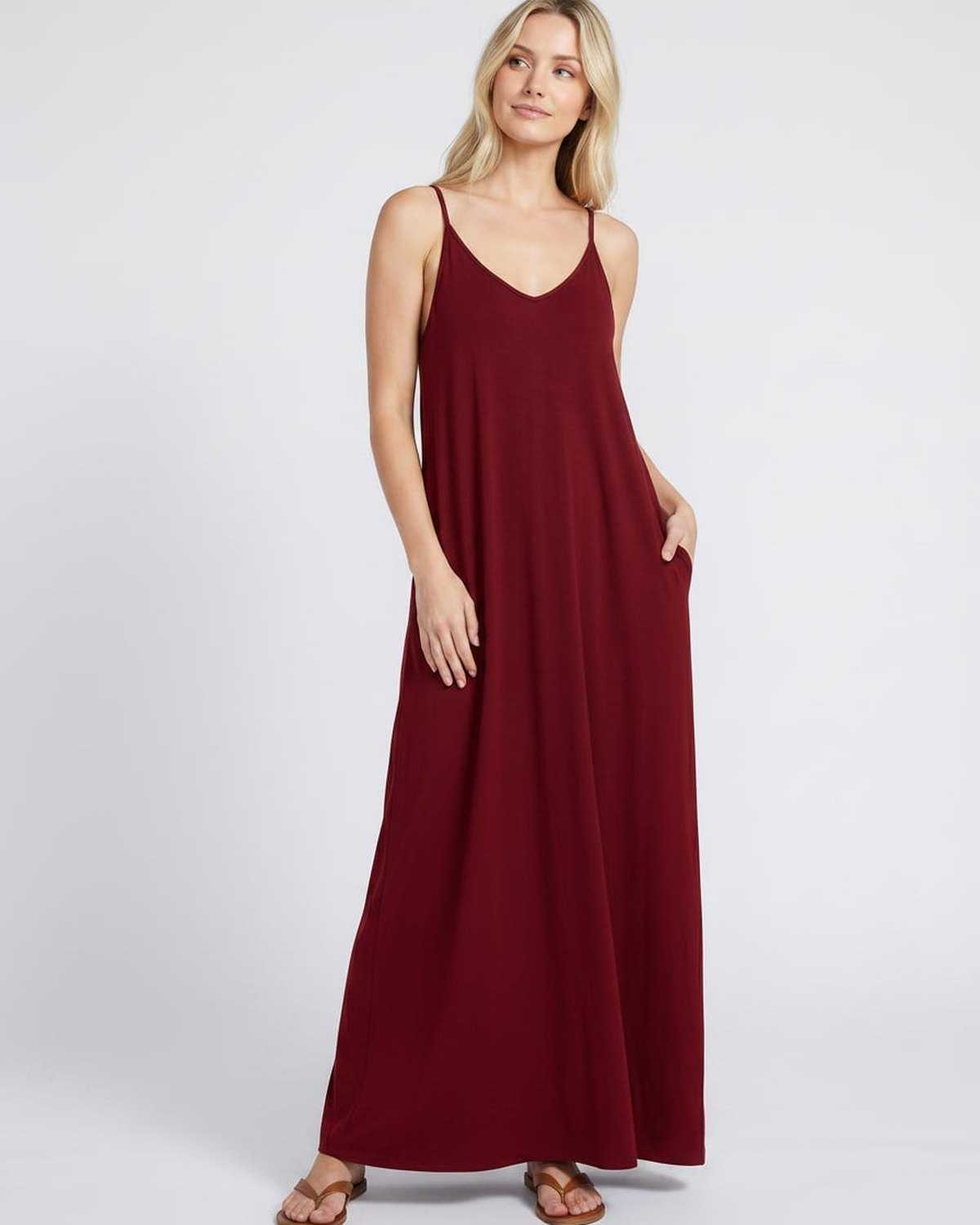 Ramblion Eva maxi dress — v-neck neckline · styled view 66 · styled for prom season