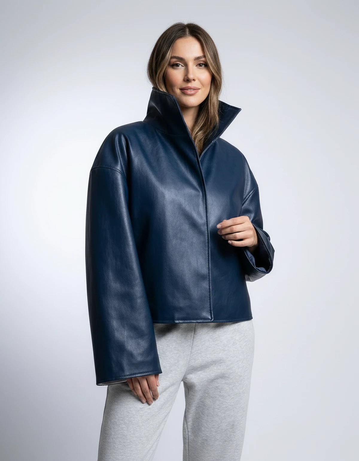 Evadne Jackets — Blue | SKU: RB-d450cf-blue-XS,RB-d450cf-blue-S,RB-d450cf-blue-M,RB-d450cf-blue-L