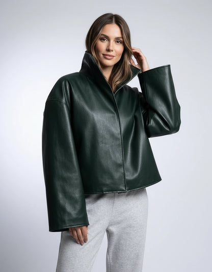 Evadne Jackets — Green | SKU: RB-d450cf-green-XS,RB-d450cf-green-S,RB-d450cf-green-M,RB-d450cf-green-L