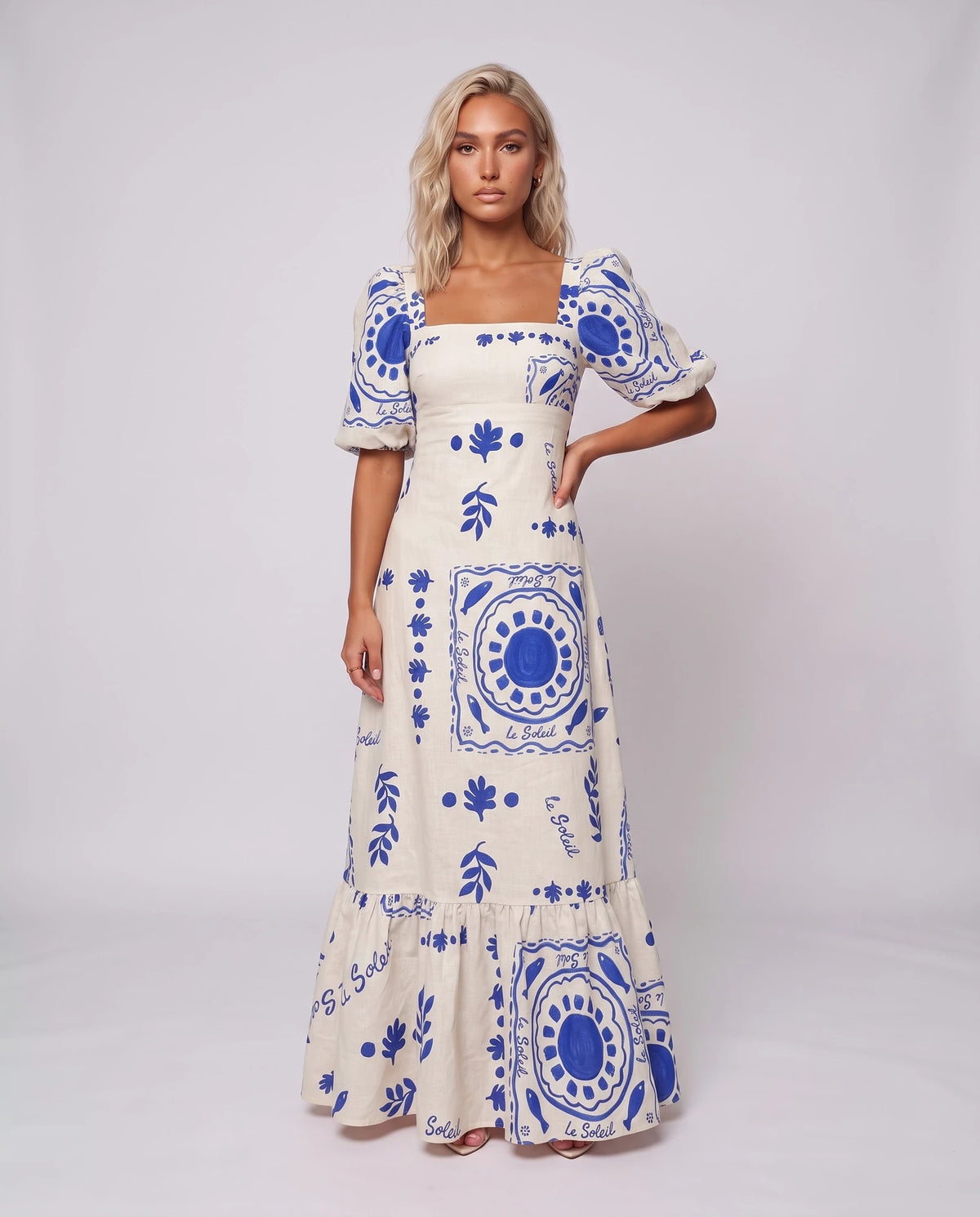 Evanthia Maxi Dresses — White | SKU: RB-3dccb4-white-XS,RB-3dccb4-white-S,RB-3dccb4-white-M,RB-3dccb4-white-L,RB-3dccb4-white-XL,RB-3dccb4-white-2XL