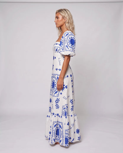 Evanthia Maxi Dresses — White | SKU: RB-3dccb4-white-XS,RB-3dccb4-white-S,RB-3dccb4-white-M,RB-3dccb4-white-L,RB-3dccb4-white-XL,RB-3dccb4-white-2XL