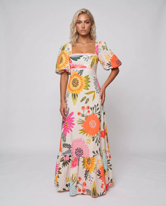 Evanthia Maxi Dresses — Orange | SKU: RB-3dccb4-orange-XS,RB-3dccb4-orange-S,RB-3dccb4-orange-M,RB-3dccb4-orange-L,RB-3dccb4-orange-XL,RB-3dccb4-orange-2XL