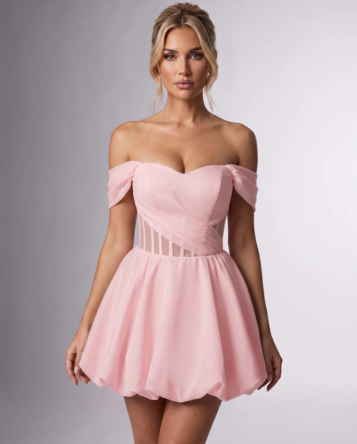 Fabiola Mini Dresses — Pink