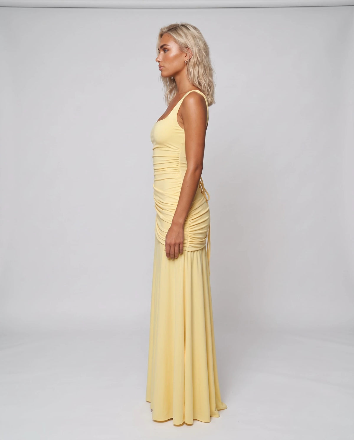 Faustelle Maxi Dresses — Yellow | SKU: RB-7a83f8-yellow-XS,RB-7a83f8-yellow-S,RB-7a83f8-yellow-M,RB-7a83f8-yellow-L,RB-7a83f8-yellow-XL