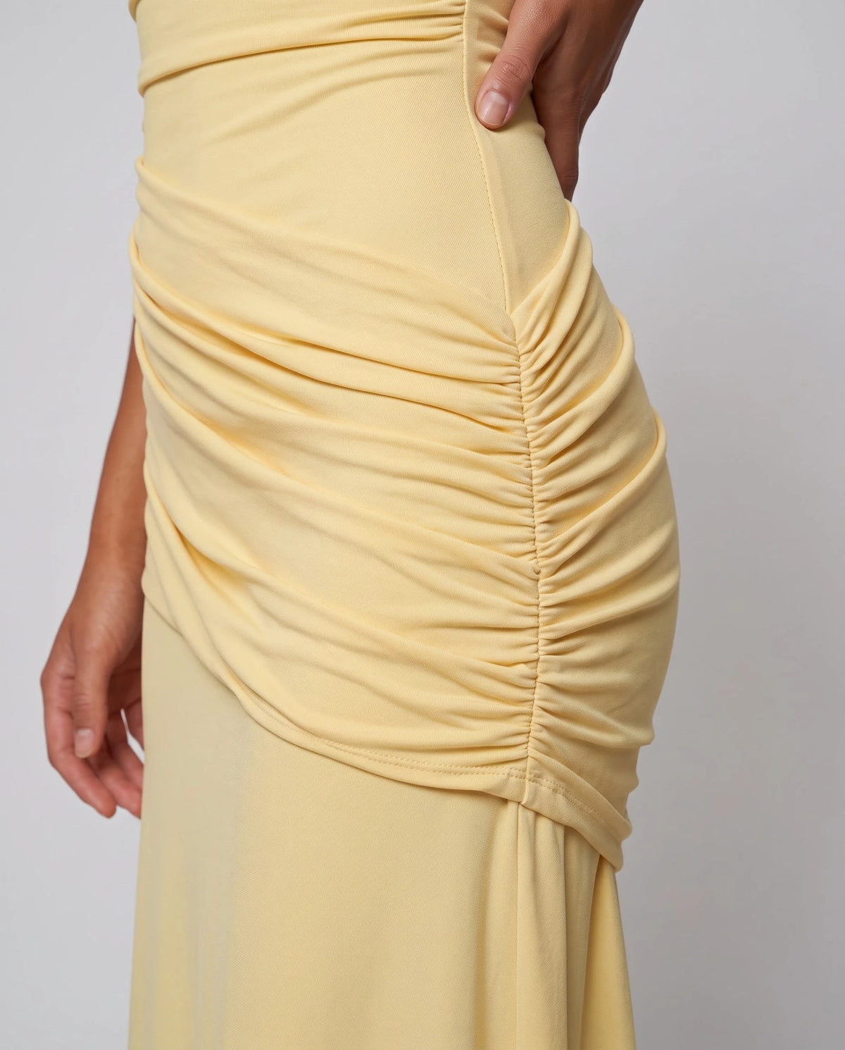 Faustelle Maxi Dresses — Yellow | SKU: RB-7a83f8-yellow-XS,RB-7a83f8-yellow-S,RB-7a83f8-yellow-M,RB-7a83f8-yellow-L,RB-7a83f8-yellow-XL